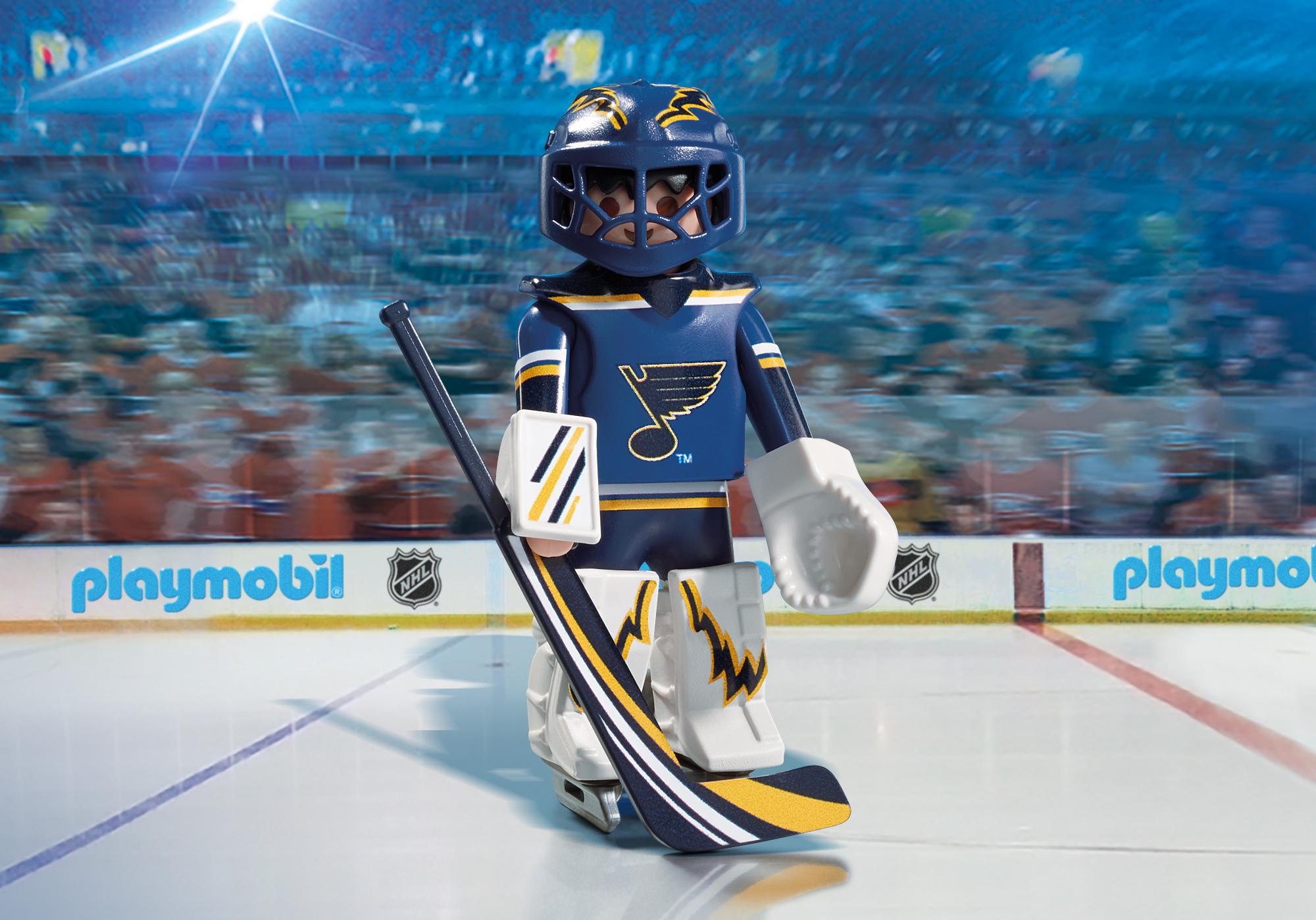 NHL® St. Louis Blues® Goalie - 9183 - PLAYMOBIL® United states graphic about St Louis Blues Printable Schedule named NHL® St. Louis Blues® Goalie - 9183 - PLAYMOBIL® United states